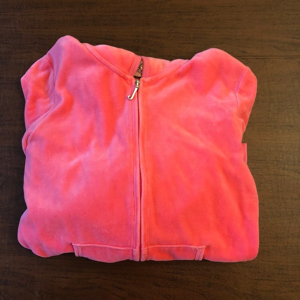 Vintage Juicy Couture Velour Sweat Zip Up Hoodie